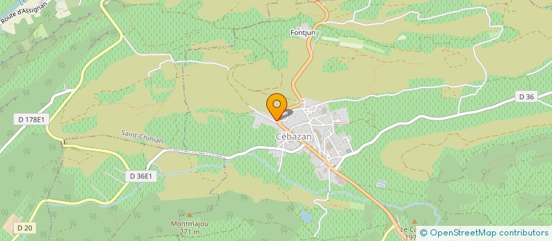 localisation de l'entreprise MADAME JOSEPHINE HIDALGO  CEBAZAN