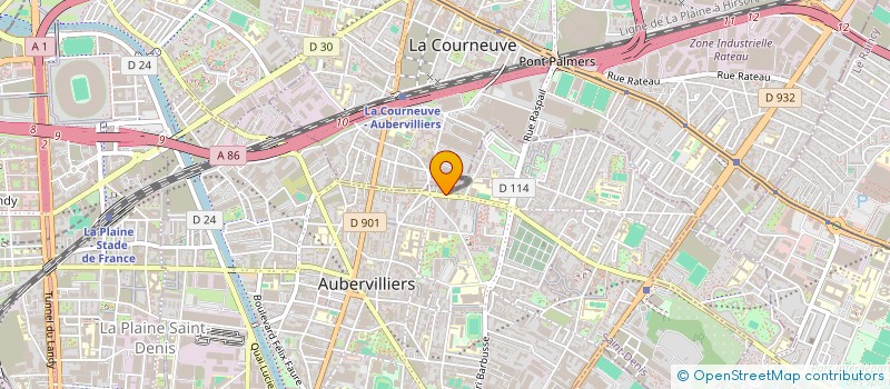 localisation de l'entreprise MADAME JOSEPHINE JOO à AUBERVILLIERS