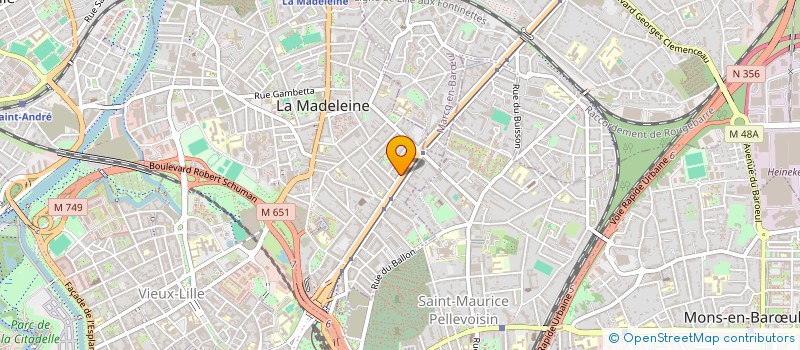 localisation de l'entreprise MADAME JOSEPHINE LALIEU à LA MADELEINE