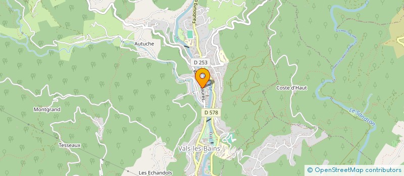 localisation de l'entreprise MADAME JOSEPHINE LARUE  VALS-LES-BAINS