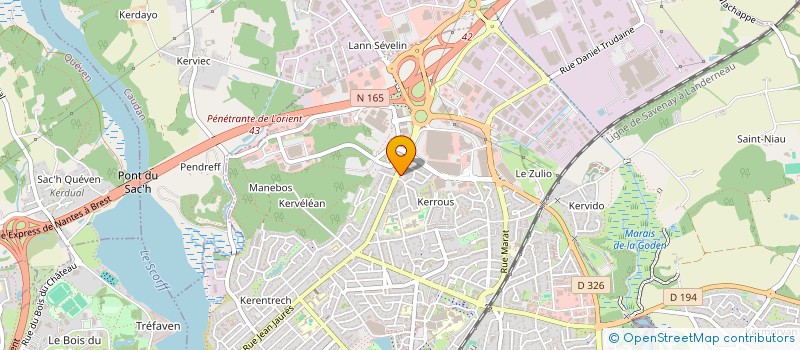 localisation de l'entreprise MADAME JOSEPHINE LE BAIL  LANESTER