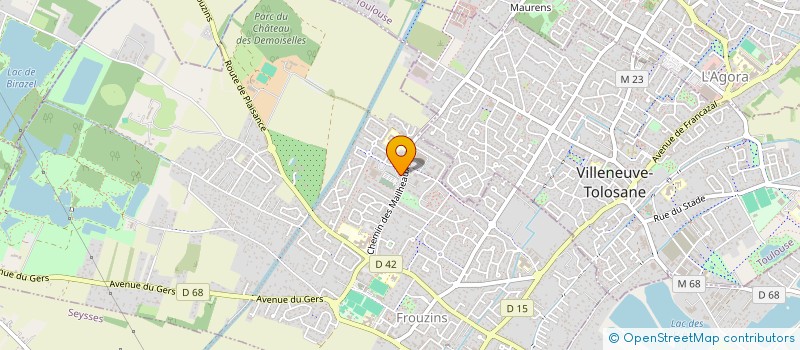 localisation de l'entreprise MADAME JOSEPHINE LE ROUX  FROUZINS