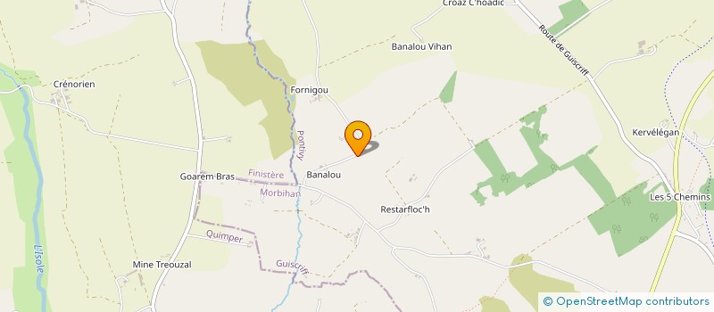 localisation de l'entreprise MADAME JOSEPHINE LE SCOUL  GUISCRIFF