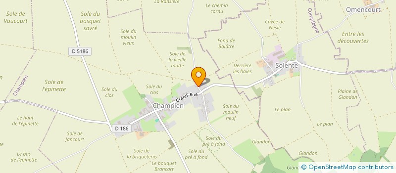 localisation de l'entreprise MADAME JOSEPHINE MANGOT  CHAMPIEN