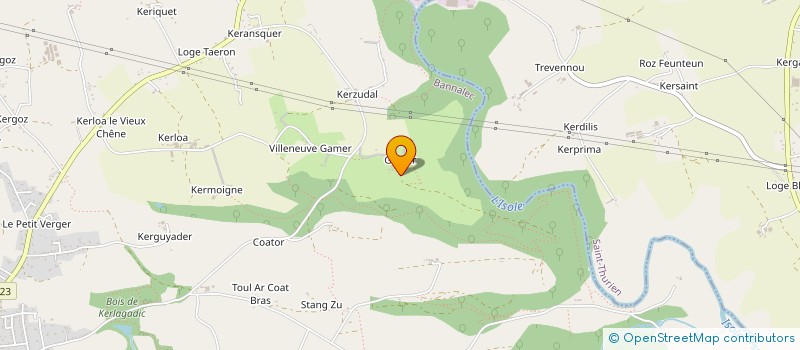 localisation de l'entreprise MADAME JOSEPHINE NAOUR  BANNALEC