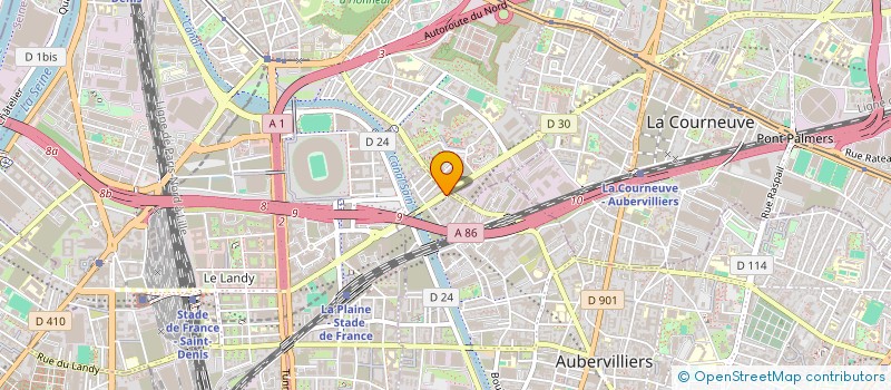 localisation de l'entreprise MADAME JOSEPHINE NGALLE  AUBERVILLIERS