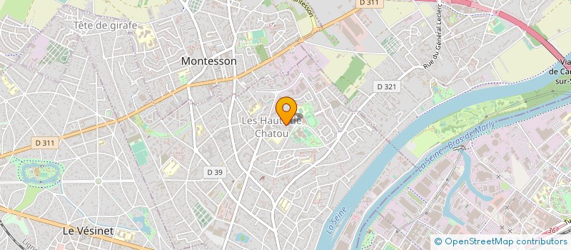 localisation de l'entreprise MADAME JOSEPHINE NKIE OLOMO MBANGA  CHATOU