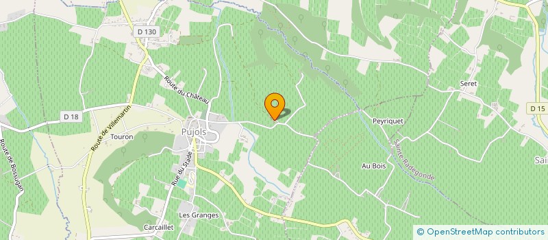 localisation de l'entreprise MADAME JOSEPHINE OBRE  PUJOLS