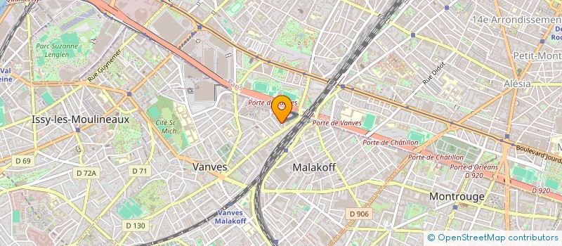 localisation de l'entreprise MADAME JOSEPHINE PAGE  VANVES