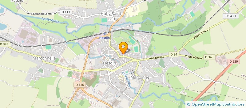 localisation de l'entreprise MADAME JOSEPHINE PAGE  HESDIN