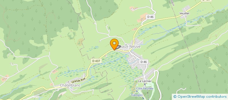 localisation de l'entreprise MADAME JOSEPHINE PAGNIER  CHAUX-NEUVE