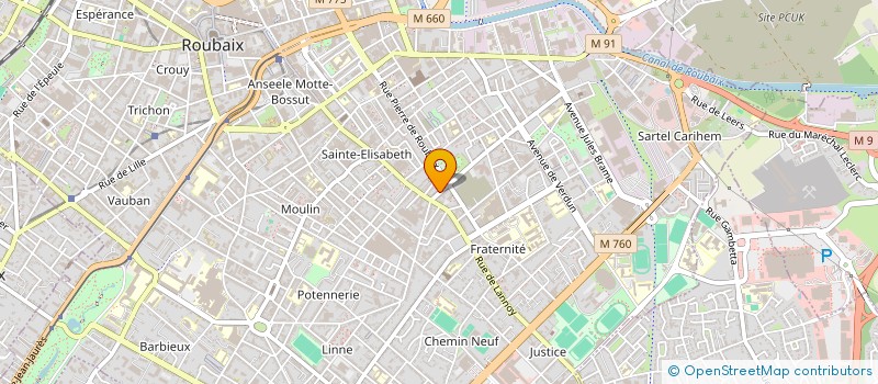 localisation de l'entreprise MADAME JOSEPHINE PAILLET  ROUBAIX