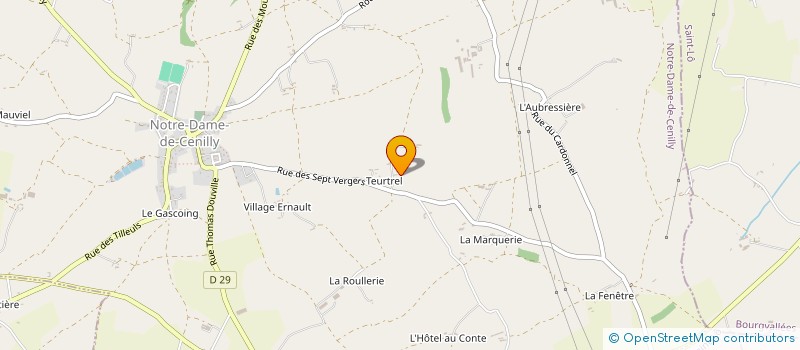 localisation de l'entreprise MADAME JOSEPHINE PENN  NOTRE-DAME-DE-CENILLY