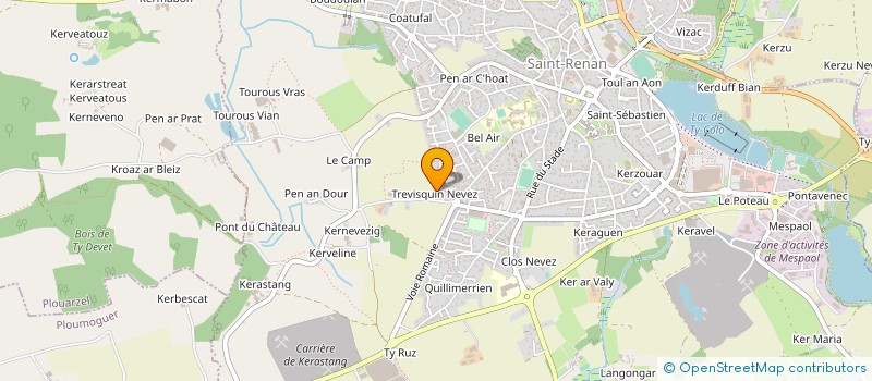 localisation de l'entreprise MADAME JOSEPHINE PERRET à SAINT RENAN