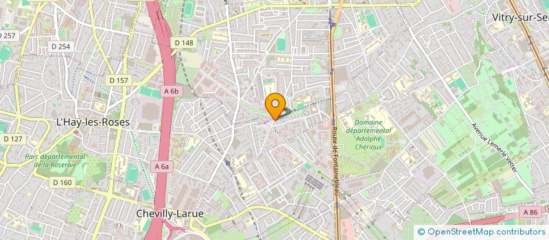 localisation de l'entreprise MADAME JOSEPHINE RAVIER  L'HAY-LES-ROSES