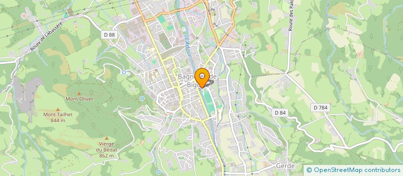 localisation de l'entreprise MADAME JOSEPHINE REGANA  BAGNERES-DE-BIGORRE