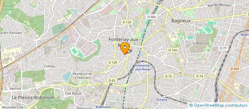 localisation de l'entreprise MADAME JOSEPHINE ROMESTANT à FONTENAY-AUX-ROSES