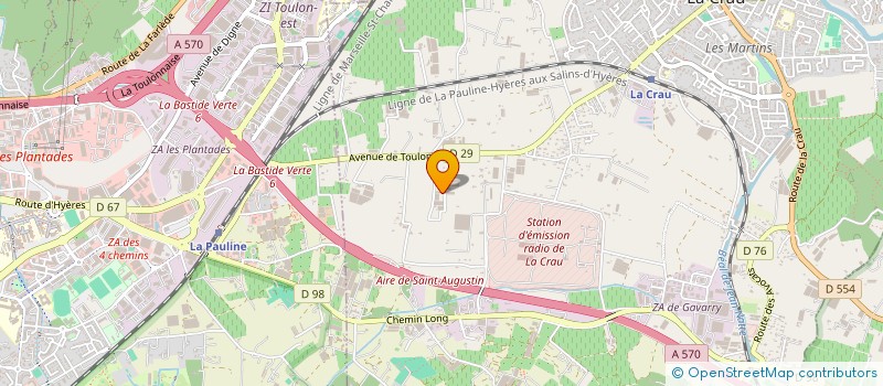 localisation de l'entreprise MADAME JOSEPHINE ROSANO  LA CRAU