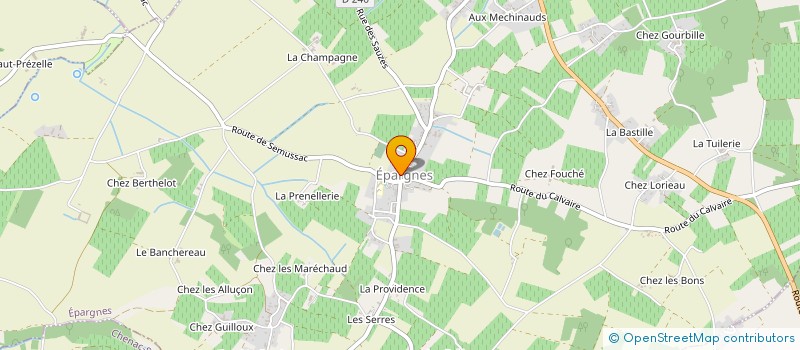 localisation de l'entreprise MADAME JOSEPHINE RUGGERI à EPARGNES