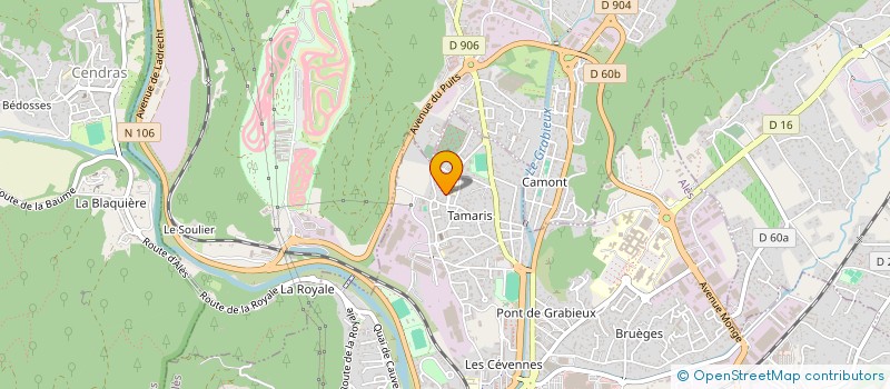 localisation de l'entreprise MADAME JOSEPHINE SANTIAGO  ALES