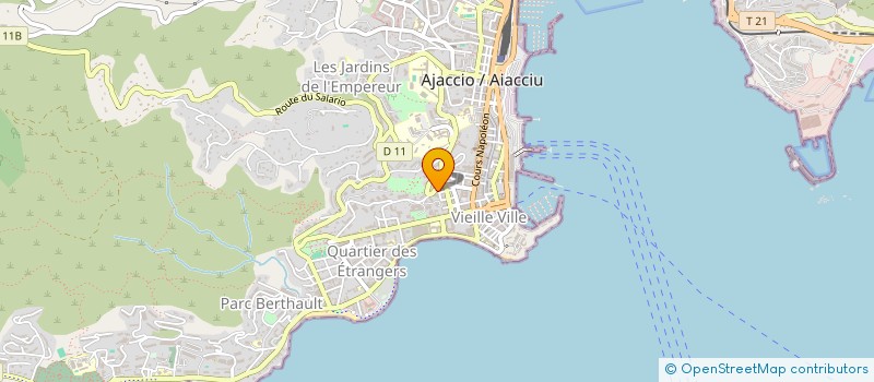 localisation de l'entreprise MADAME JOSEPHINE SILVANI à AJACCIO