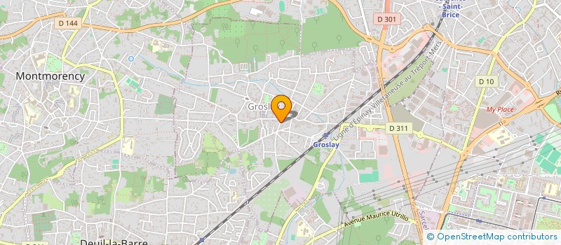 localisation de l'entreprise MADAME JOSEPHINE SOUFFERANT  GROSLAY