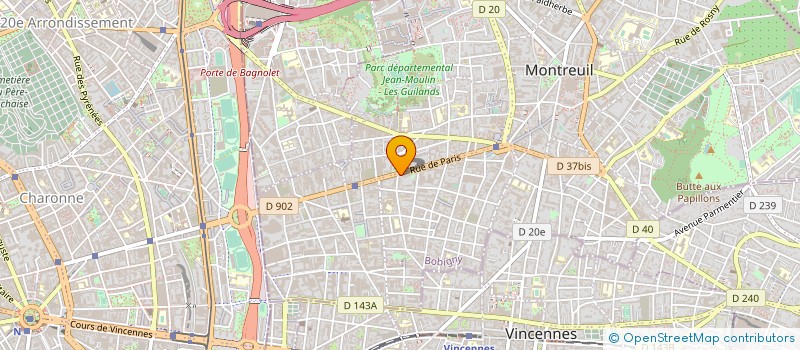 localisation de l'entreprise MADAME JOSEPHINE VICTORIN à MONTREUIL