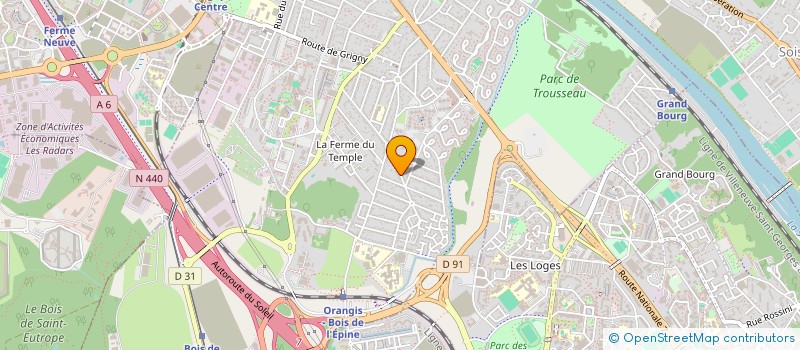 localisation de l'entreprise MADAME JOSEPHINE ZULU KIMFUTA  RIS ORANGIS