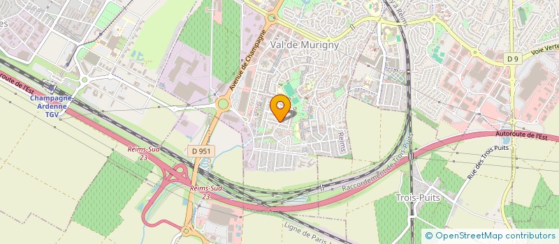 localisation de l'entreprise MADAME JOSETTE ACHAIN à REIMS
