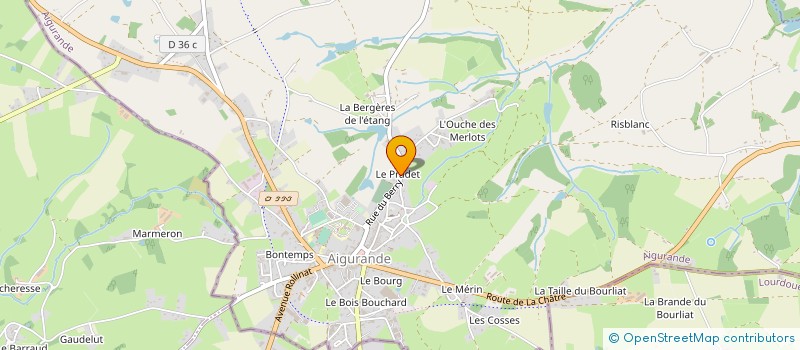 localisation de l'entreprise MADAME JOSETTE AGEORGES à AIGURANDE