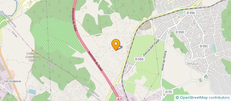 localisation de l'entreprise MADAME JOSETTE AGGERI JOUVAUD à VELAUX