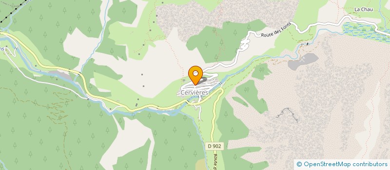 localisation de l'entreprise MADAME JOSETTE ALBERTIN  CERVIERES