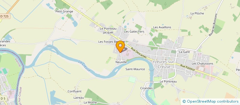 localisation de l'entreprise MADAME JOSETTE ALLARD  YZEURES-SUR-CREUSE