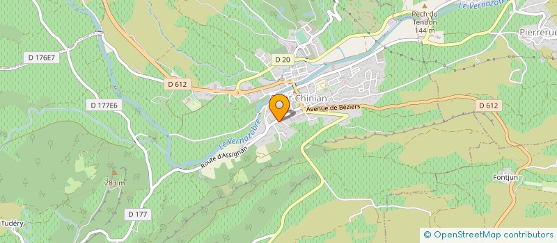 localisation de l'entreprise MADAME JOSETTE ANDRIEU à SAINT-CHINIAN