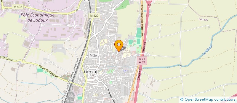 localisation de l'entreprise MADAME JOSETTE ARNAUD à GERZAT