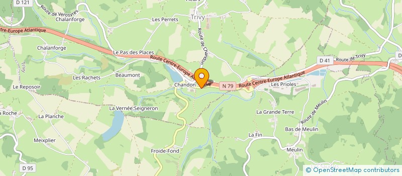 localisation de l'entreprise MADAME JOSETTE AUBLANC  TRIVY