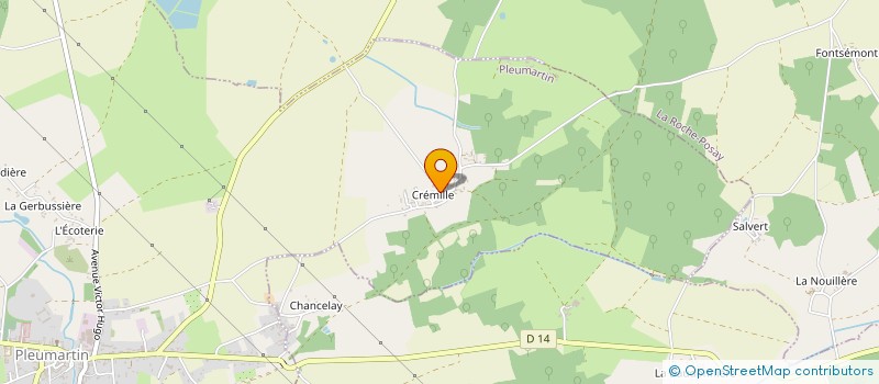 localisation de l'entreprise MADAME JOSETTE AUDIGUE  PLEUMARTIN