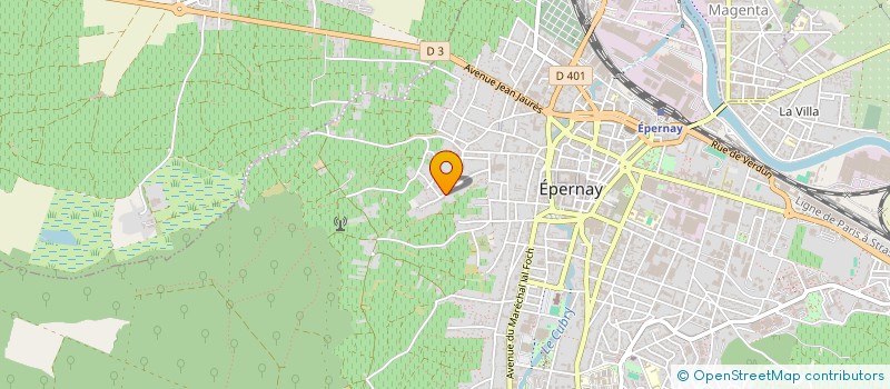 localisation de l'entreprise MADAME JOSETTE AVART  EPERNAY