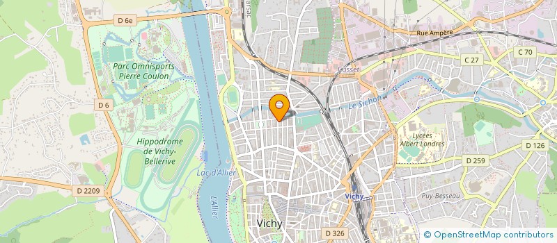 localisation de l'entreprise MADAME JOSETTE BARDET à VICHY