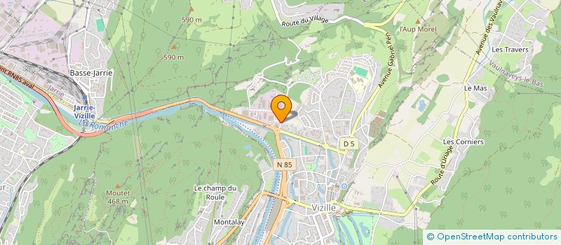 localisation de l'entreprise MADAME JOSETTE BARTHELEMY  VIZILLE