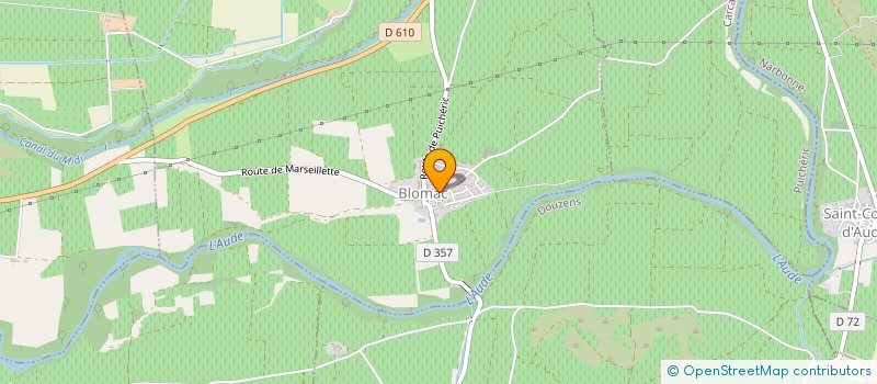 localisation de l'entreprise MADAME JOSETTE BATAILLE  BLOMAC