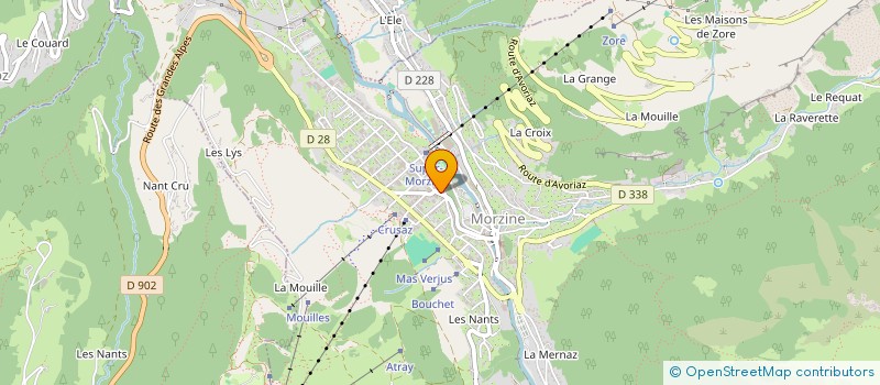 localisation de l'entreprise MADAME JOSETTE BAUD à MORZINE