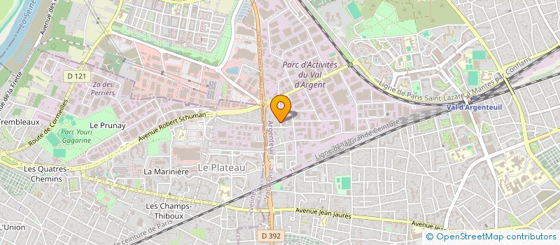 localisation de l'entreprise MADAME JOSETTE BELLEKENS  ARGENTEUIL