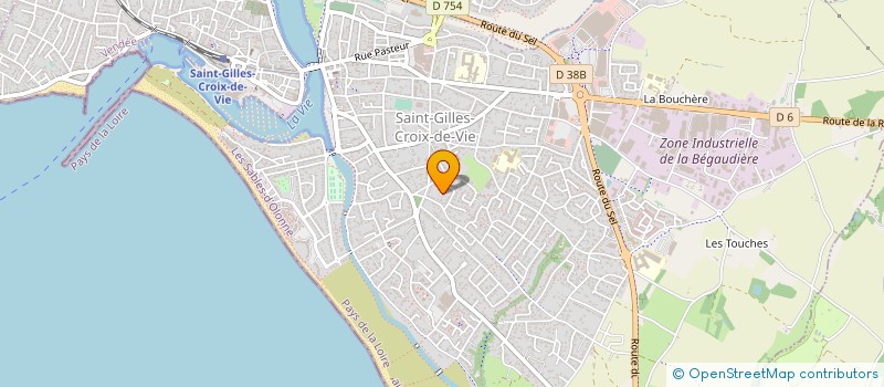 localisation de l'entreprise MADAME JOSETTE BERLAND  SAINT-GILLES-CROIX-DE-VIE