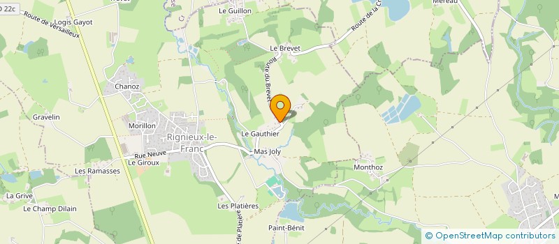 localisation de l'entreprise MADAME JOSETTE BERNIGAUD  RIGNIEUX-LE-FRANC