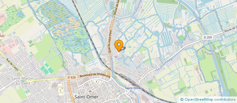 localisation de l'entreprise MADAME JOSETTE BERTELOOT  SAINT-OMER