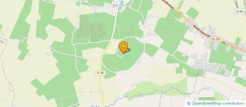 localisation de l'entreprise MADAME JOSETTE BERTON  LACHAISE