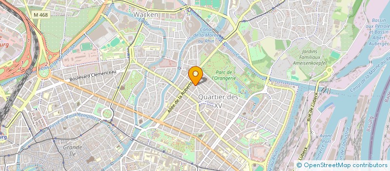 localisation de l'entreprise MADAME JOSETTE BERTRAND à STRASBOURG