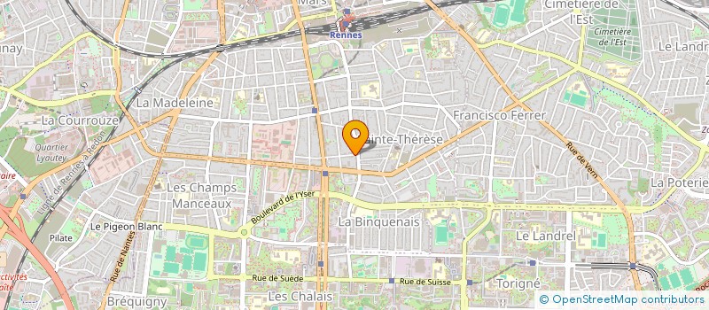 localisation de l'entreprise MADAME JOSETTE BESNIER à RENNES