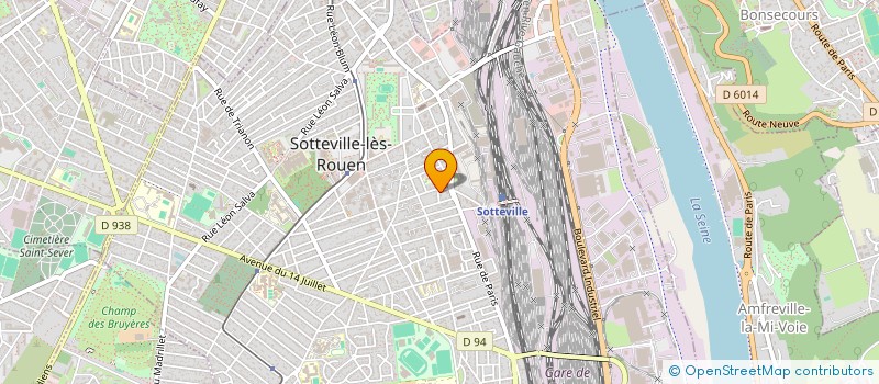 localisation de l'entreprise MADAME JOSETTE BETTON à SOTTEVILLE-LES-ROUEN